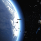 Artist’s depiction of space debris orbiting Earth.